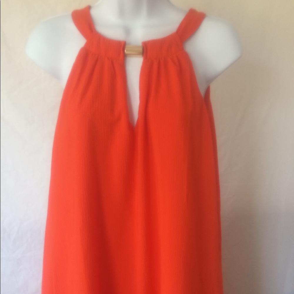 Orange Flare pretty dress size small